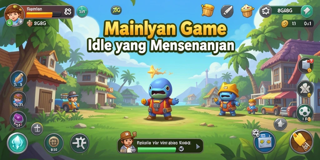 Tampilan gameplay menarik dari 8G8G dengan mekanisme Idle.