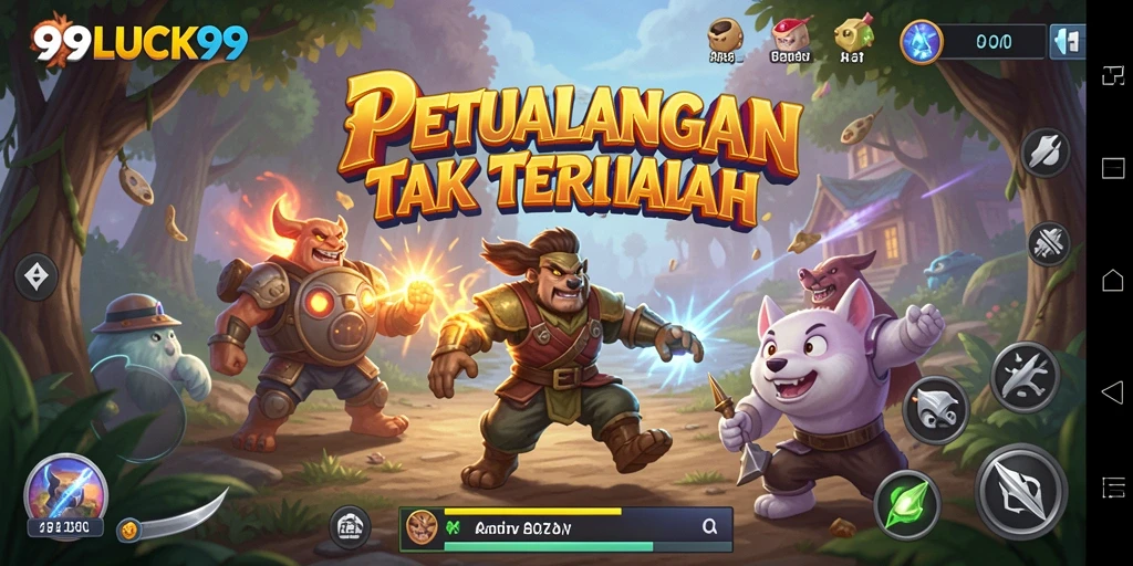 Screenshot gameplay 99LUCK99 menampilkan petualangan seru yang penuh tantangan.