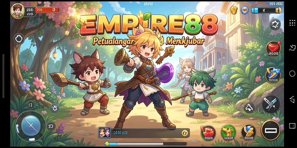 Screenshot EMPIRE88 menampilkan karakter anime dalam pertempuran yang mendebarkan.