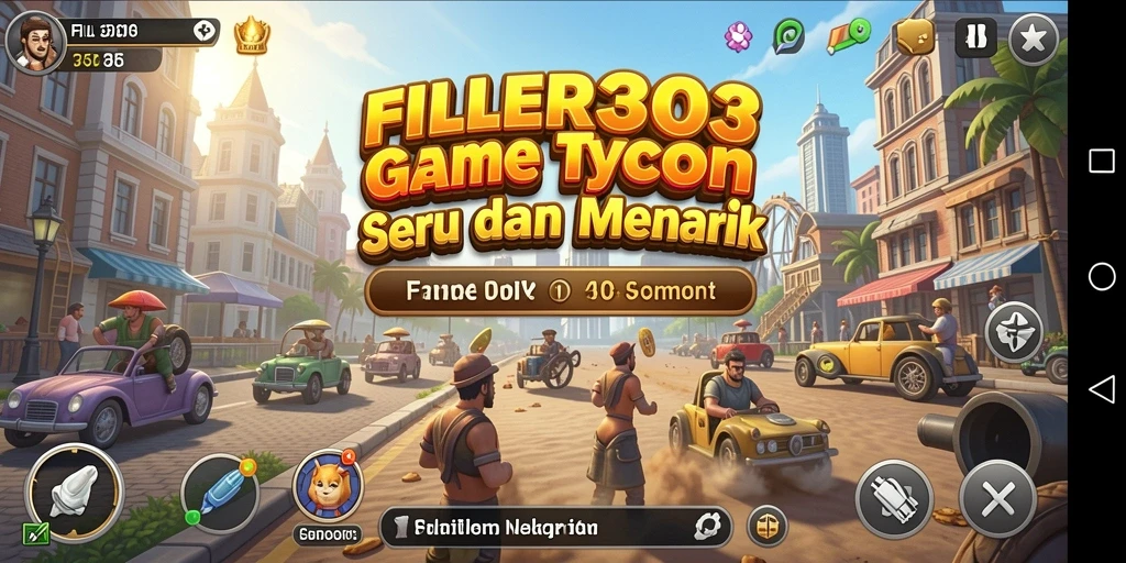 Tampilan screenshot FILTER303 menunjukkan pengalaman gameplay Tycoon yang seru dan menantang.