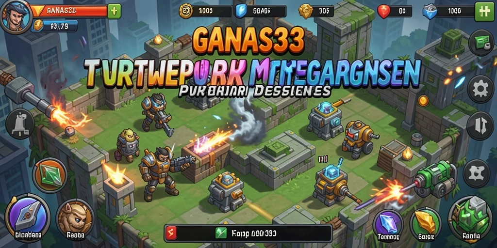 Gameplay seru dari GANAS33 dalam Tower Defense yang menantang.