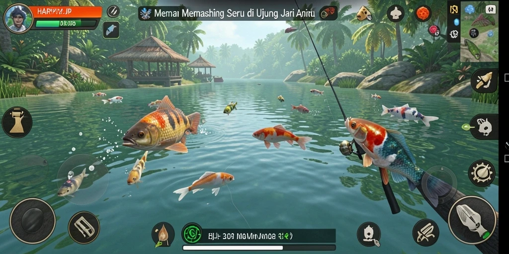 Tangkapan ikan besar di laut lepas dalam HARAPJP.