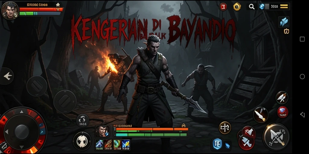 Gameplay menakutkan dengan suasana mencekam dan hantu menghantui.