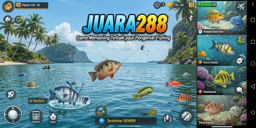 Tampilan gameplay JUARA288 dengan pengalaman memancing seru.
