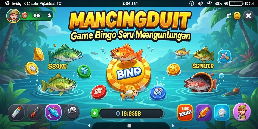 Screenshot gameplay MANCINGDUIT menampilkan keseruan bermain Bingo bersama teman.