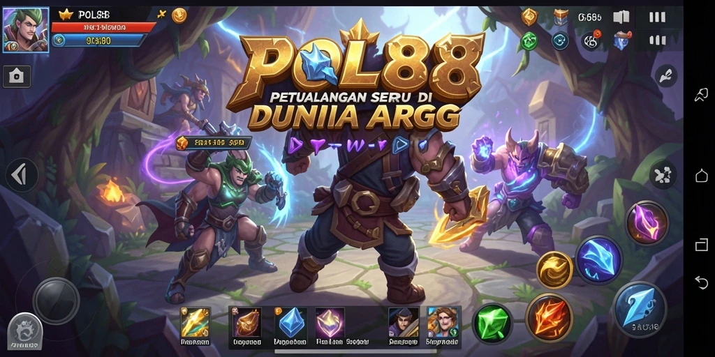 Screenshot gameplay POL88 yang menunjukkan aksi pertarungan seru.