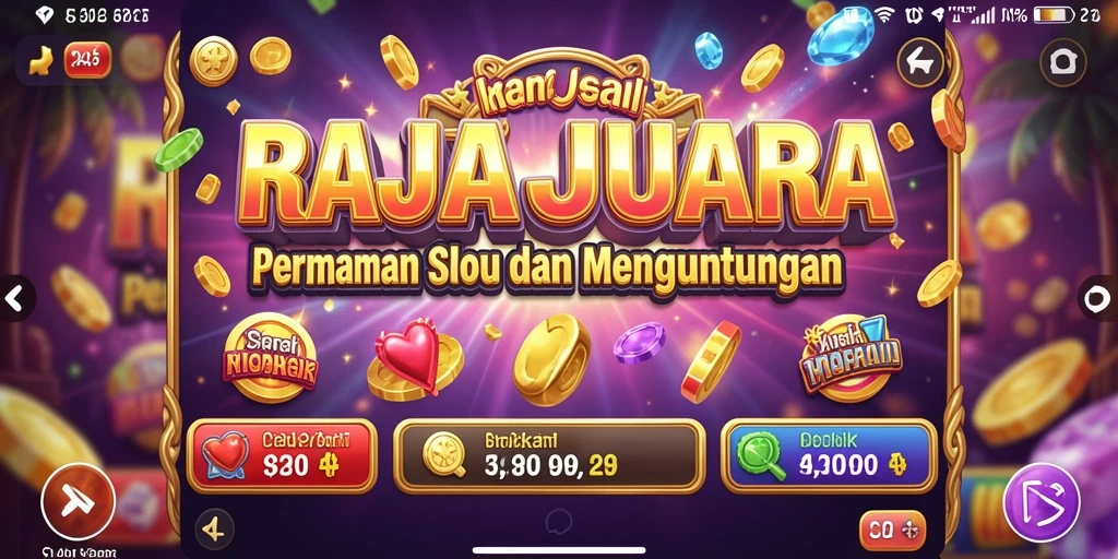Screenshot utama RAJAJUARA menampilkan gameplay slot yang mengasyikkan.
