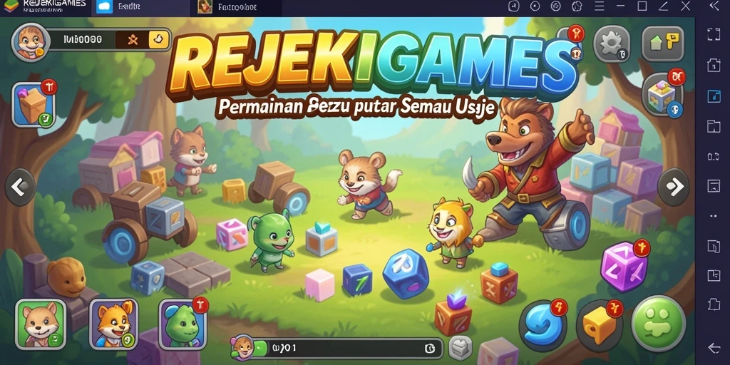 Tampilan gameplay puzzle yang menantang dan seru di REJEKIGAMES.