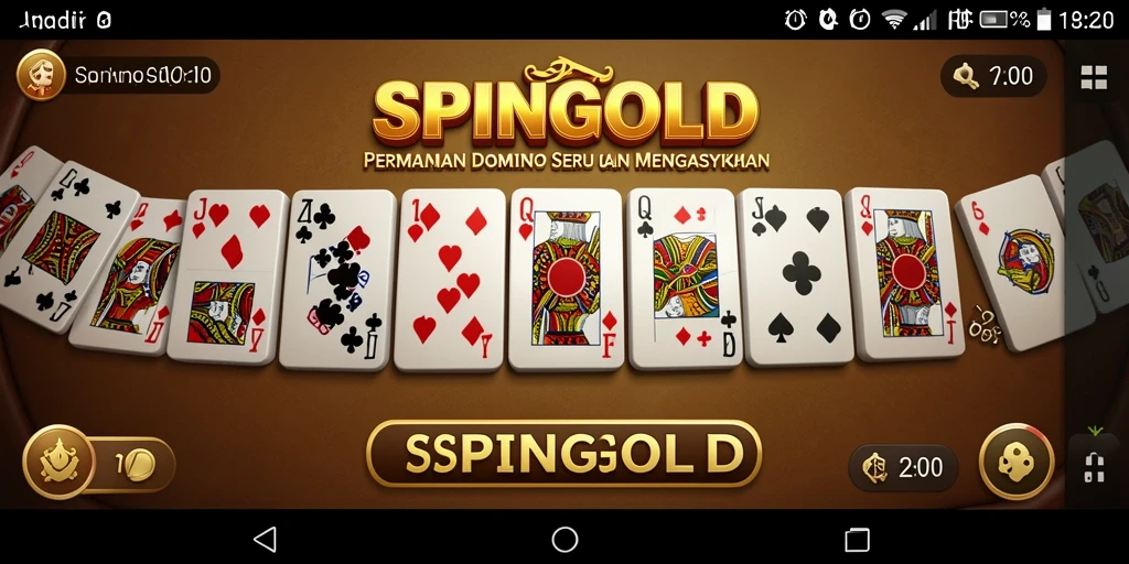 Tampilan gameplay seru dalam SPINGOLD dengan desain menarik.