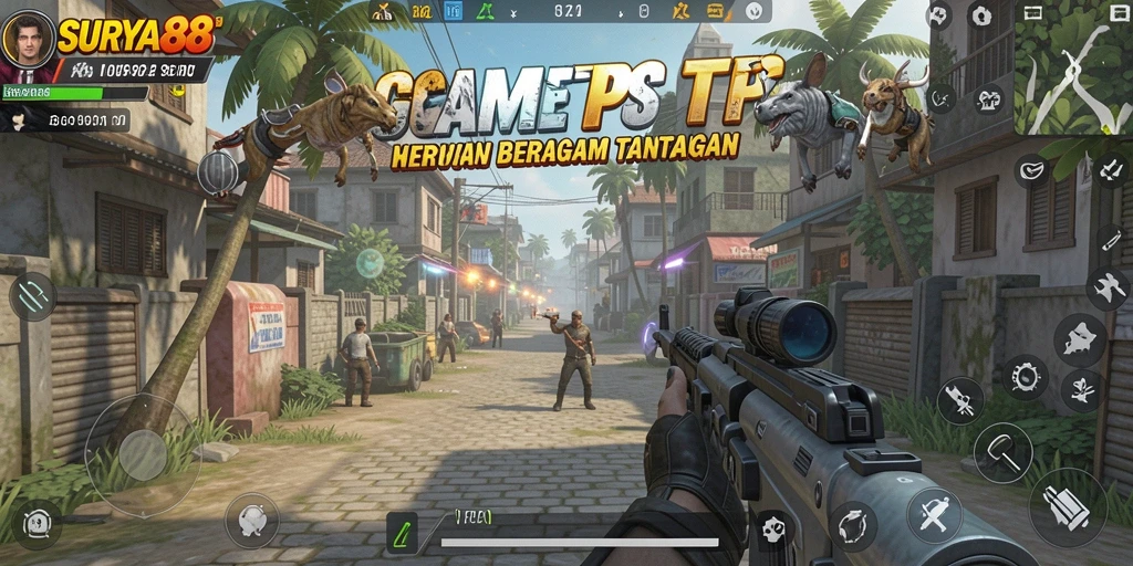 Tampilan gameplay dinamis dalam SURYA88 dengan aksi seru.