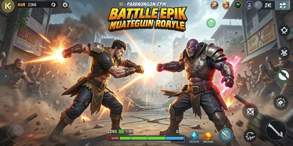 Tangkapan layar gameplay ZK6 yang menunjukkan pertarungan strategi.
